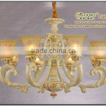 2012 Cheap glass yellow chandelier in traditional style,supplier of 6-star hotel