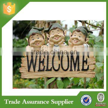 Wholesale Garden Welcomd Sign Wall Art Decorative Items