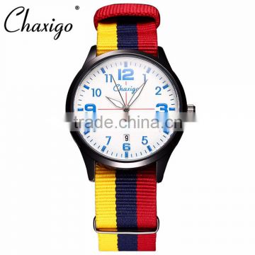 2016 Chaxigo China Manufacturer Promotion Items Nato Fabric band Promotion Watch