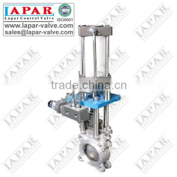 LPL11 Knife Globe Valve with Pneumatic Actuator