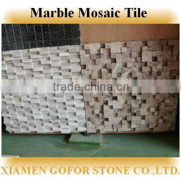 Interlocking mosaic marble stone tiles