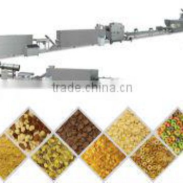 Extrusion breakfast cereal corn flakes machine