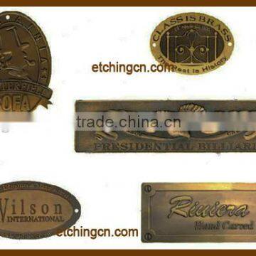 Metal Nameplate 3d Nameplate Hanging Nameplate Self Adhesive Metal Nameplates