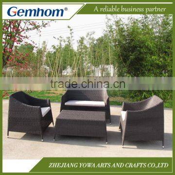 Aluminium frame flat rattan furniture sale online
