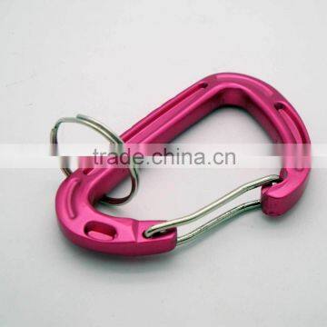 D SHAPE ALUMINUM CARABINER