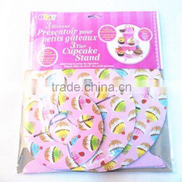 35cm High Fantasy 3 Tier Cardboard Cupcake Stands photo-5