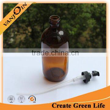 500ml Amber Glass Bottle With Pump Sprayer