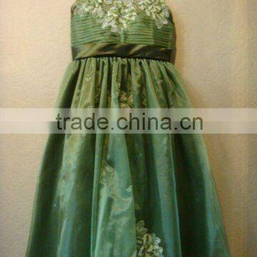 Newly seductive evening girl dress with embroidery