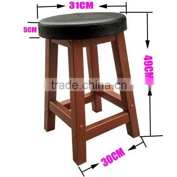 High Quality Patio Plastic Wood Stool Furniture PS Bar Stool Furniture