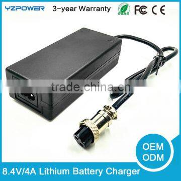 Universal 8.4V 4A 2-Cell Lithium Battery Charger for Power Tools