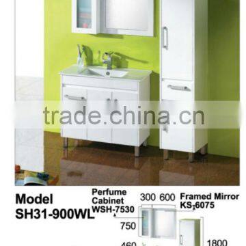 MDF / PVC bathroom vanity / cabinet SH31-900WL