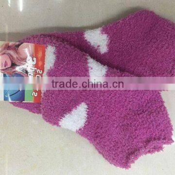 Polyester / Spendex Winter Women Socks Colorful Socks