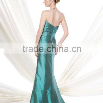 Wholesale 2015 New Swetheart Party Dress Elegant Satin Evening Gown Pleat Prom Dress XP-69 photo-2