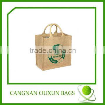 fashion eco-friendly wholesale small jute bags drawstring