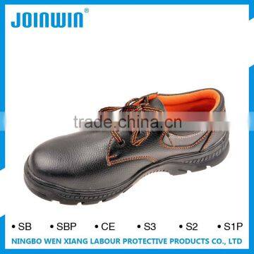 All leather safety shoes with steel toe