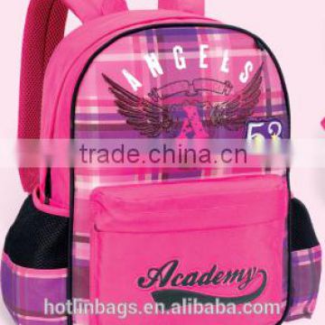 Pink Stripes Sport Backpack Bag Teen School Backpacks Women