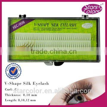 private label silk V black eyelash lashes Beauty knot-free lashes private label eyelash extensions