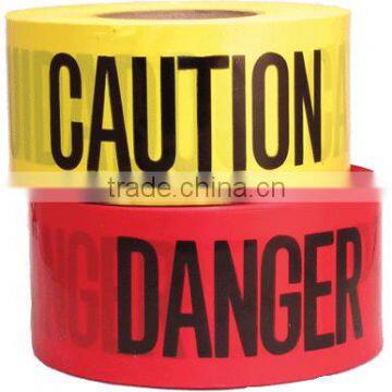 Woven fabric warning tape