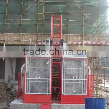 SC100/100 double cage building hoist