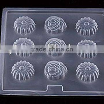 Plastic flower shaped lolly jelly chocolate moulds