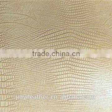 JRL910 lizard animal pvc synthetic &artifical leather for bag sofa shoes guangzhou china factory dirtect sell