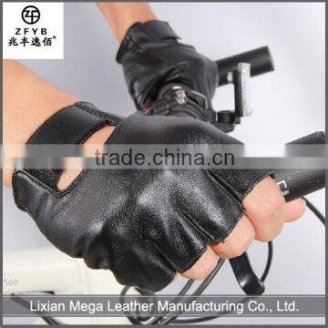 China supplier high quality stylish men's bike leather driving gloves