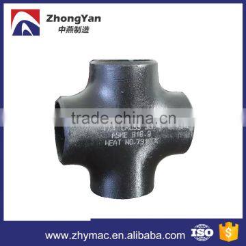 ANSI carbon steel cross with steel pipe cross connector