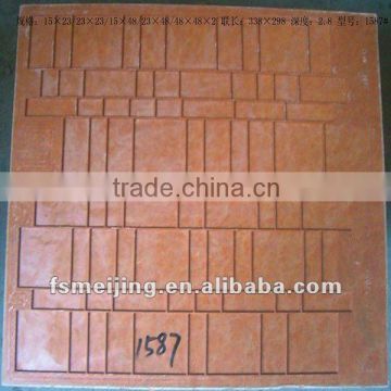 Moulding plastic for glass mosaic