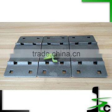 Double shoulder tie plates for 5-1/2'' base rail