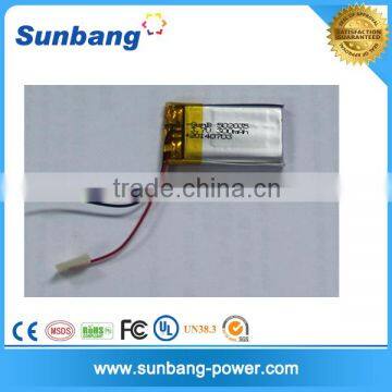 Individual lipo cells lipo battery cell 3.7v 300mah 502535 for electric devices