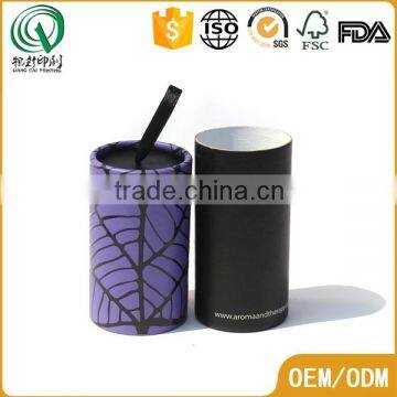 Glossy Recycled Eco-friendly Round Shape Printed Essential Oil Cylinder Boxes photo-5