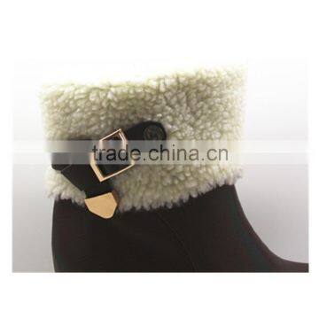 Leather Wedges Ankle Boots Women photo-3