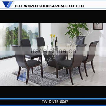 Grey Dining Room Furniture 8 Seats Acrylic Dining Table Chairs