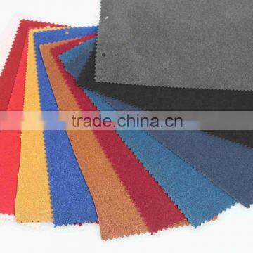 Nano colorful cow leather with flocking backing for shoes material