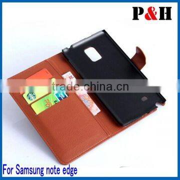 Hot Selling New Arrival PU Leather Case For Samsung Galaxy Note Edge Wallet Leather Case photo-2