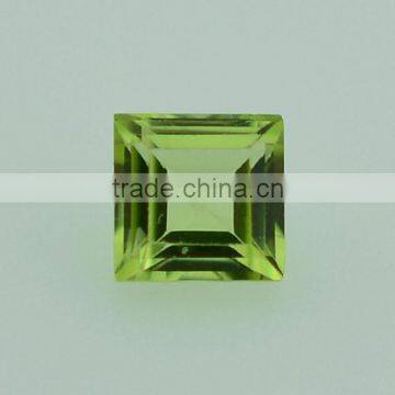 Wholesale loose Rough Peridot Princess Cut Gemstone, AAA Quality Gemstone