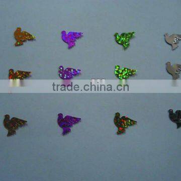 dove shape foil shape confetti/metallic confetti/foil confetti