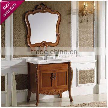 ROCH 114 Beautiful Antique Oak Wood Cabinet Bathroom Professional Vanity