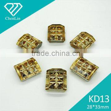 KD13 Rectangle 5*8 6*18 Flat Back Sew on Acrylic Rhinestones for Fashion Decoration, Craft Making, Garment Bags Accessories