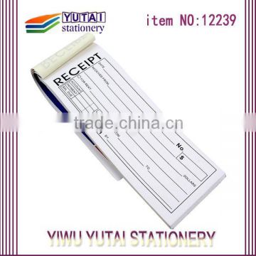 back print custom taxi receipt paper