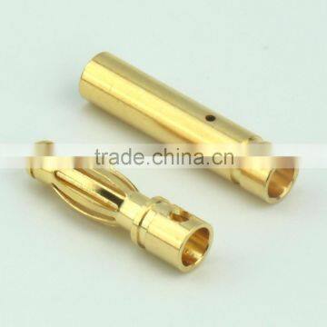 4.0mm banana plug and socket,24k gold connector banana plug
