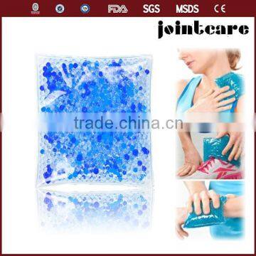 Ice treatment gel bead hot cold pack