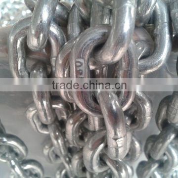 EN818 G80 nature color alloy steel load lifting chains