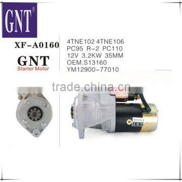 excavator engine starter motor for PC110 R-2 PC95 4TNE102 4TNE106