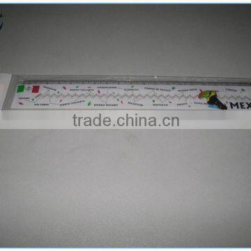 2015 Wholesale Cheap School Plastic Ruler school promotion plastic ruler with logo printing