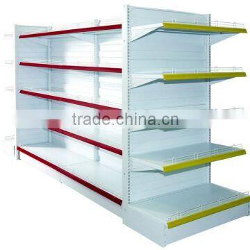 Plain Back board Supermarket Gondola Shelving, End Cap and Shelving