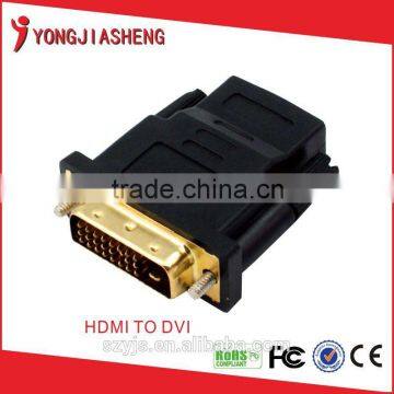 Gold plated hdmi to dvi connector/converter Hdmi to dvi adapter