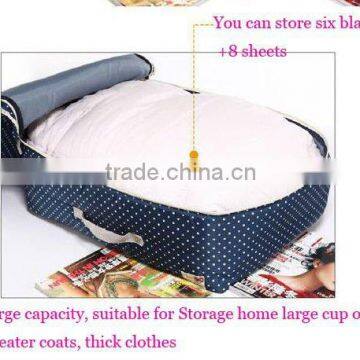 2012Hot sell high-grade textile fabric quilts storage box