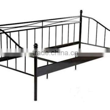 German style daybed with side iron sheet