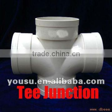 four way pipe fitting for drain pipe